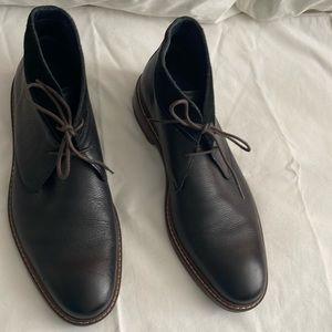 Cole Haan Ogden Stitch Pebbled Leather Chukka Ankle‎ Boots Men’s Size 10 Black